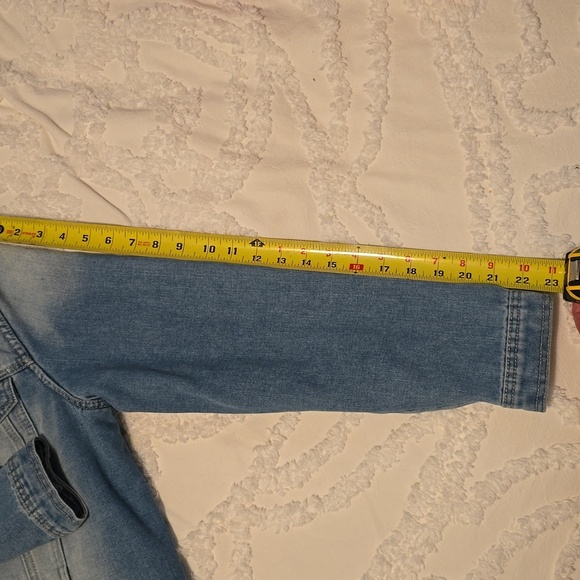 Ci Sono Lined Light Blue Denim Jacket, Great Layering Piece Size M (0718) - Picture 9 of 9